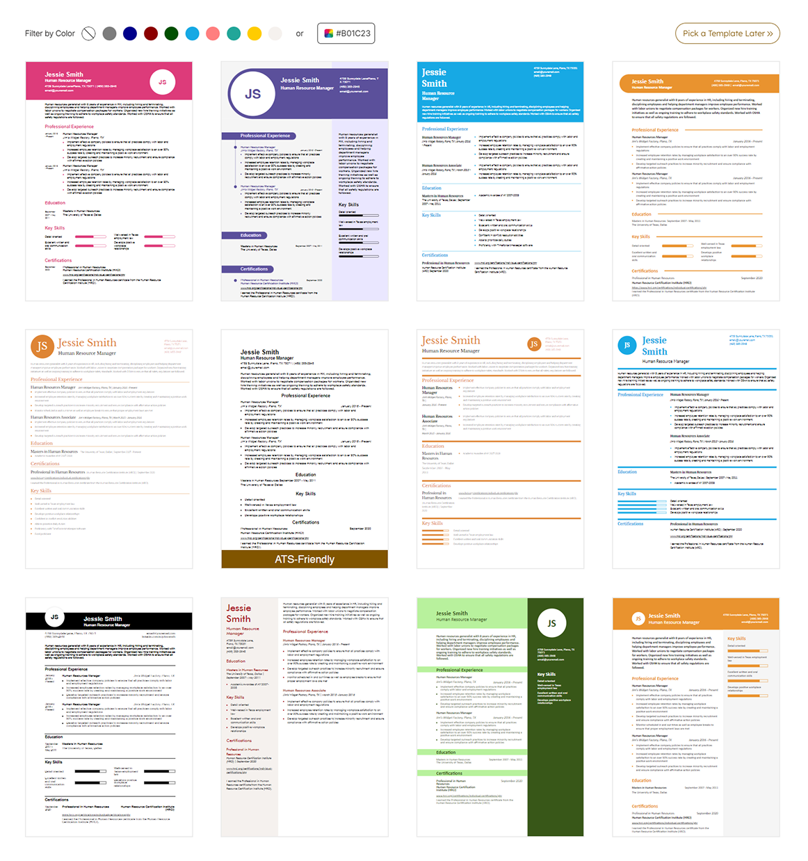 Resume builder graphic