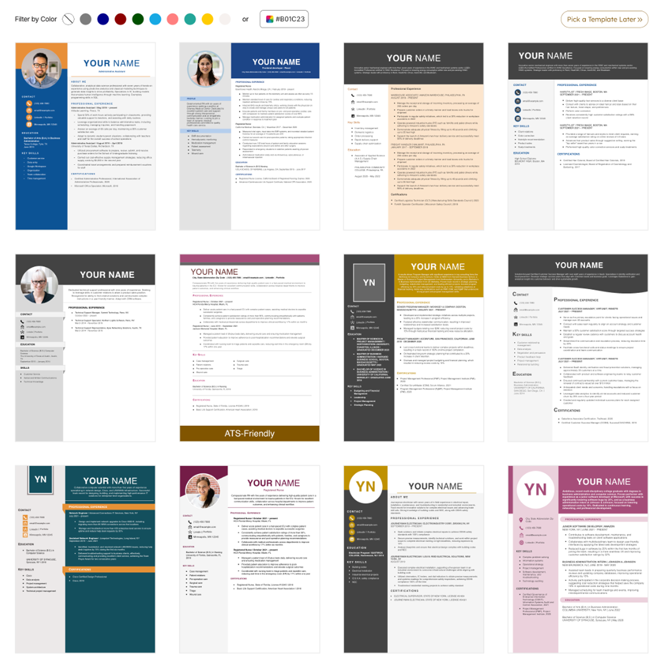 Resume.org app templates