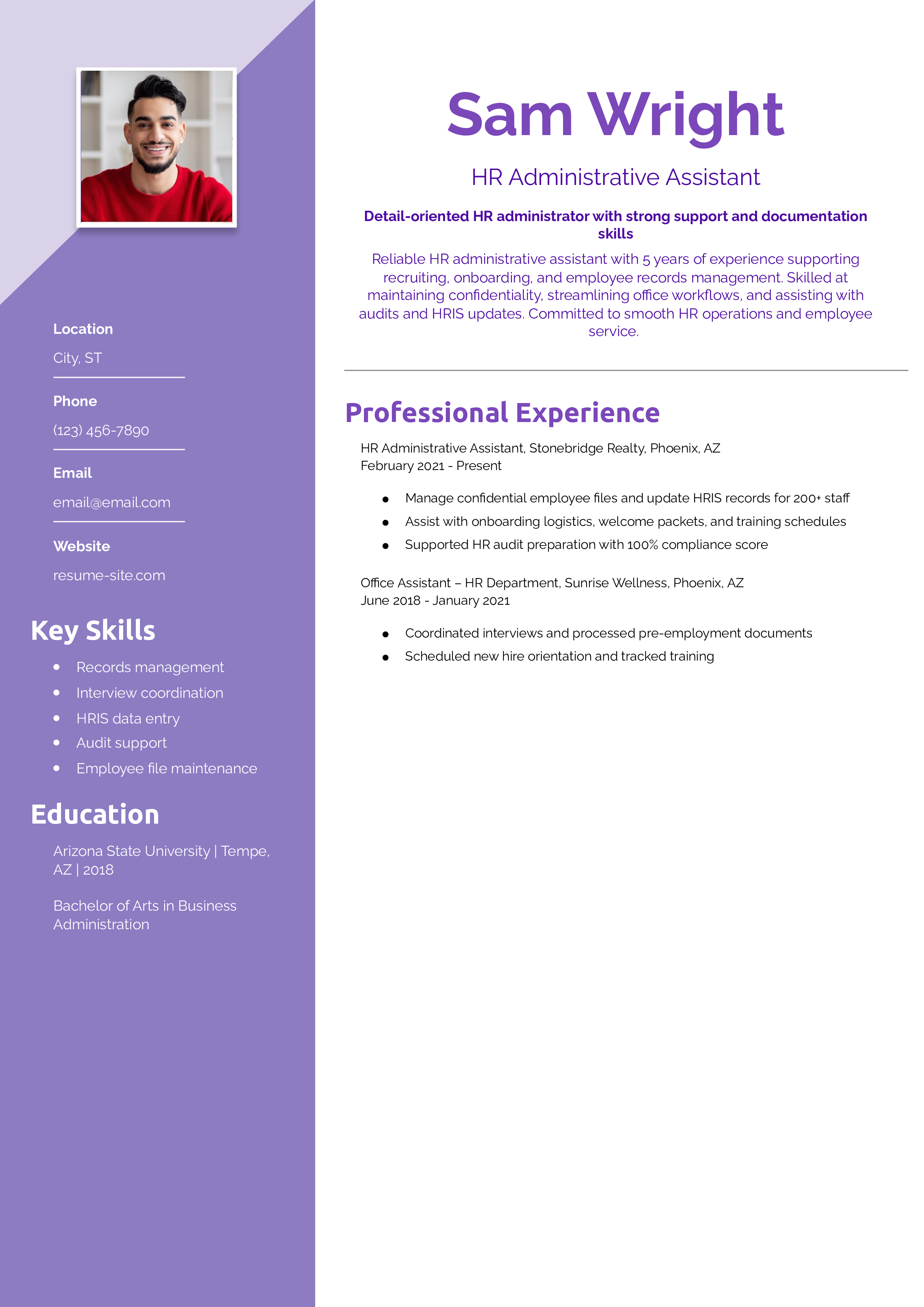 HR Administrative Assistant