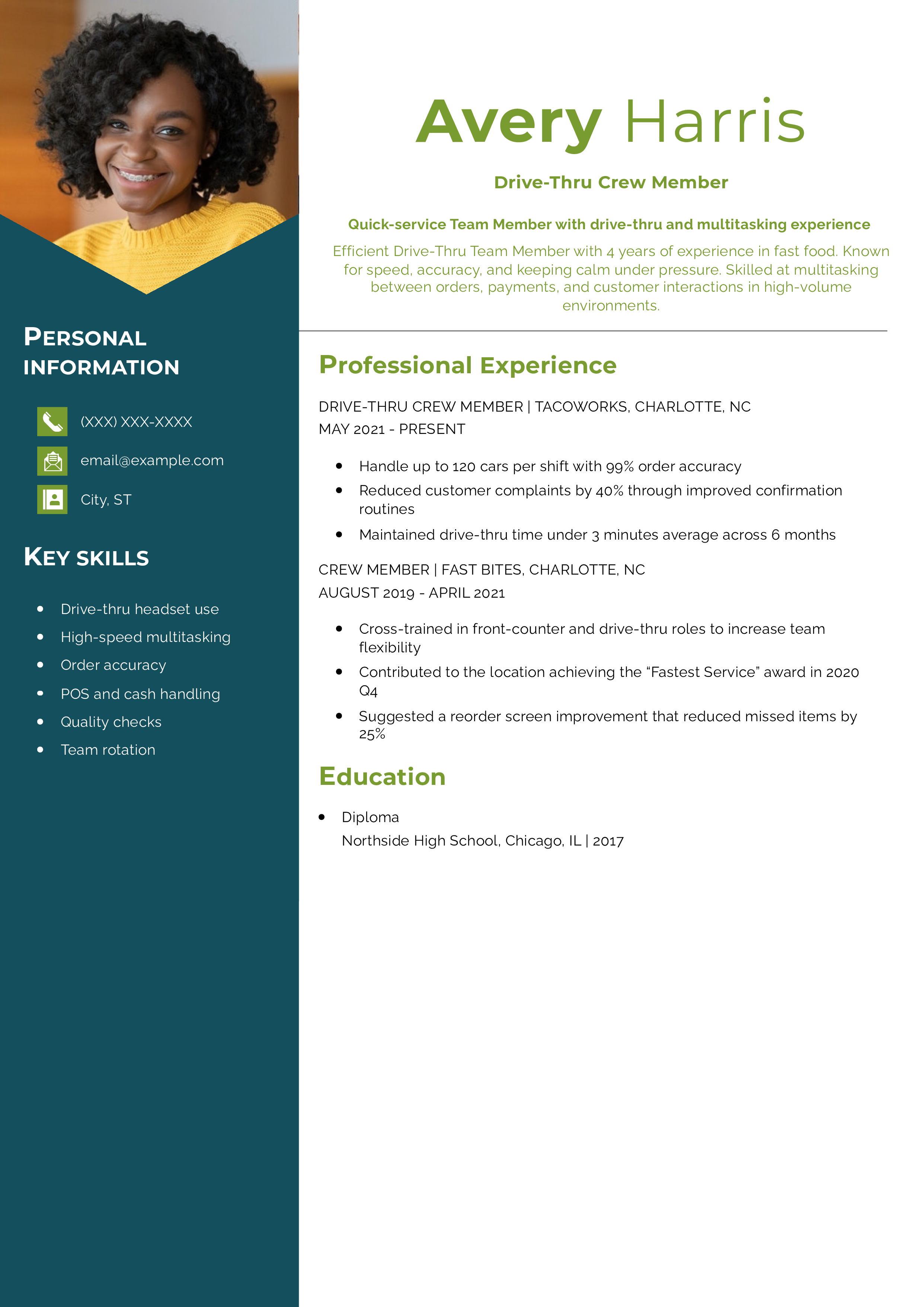 Drive-Thru Team Member